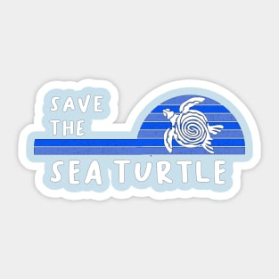 Save the Endangered Sea Turtle Sticker